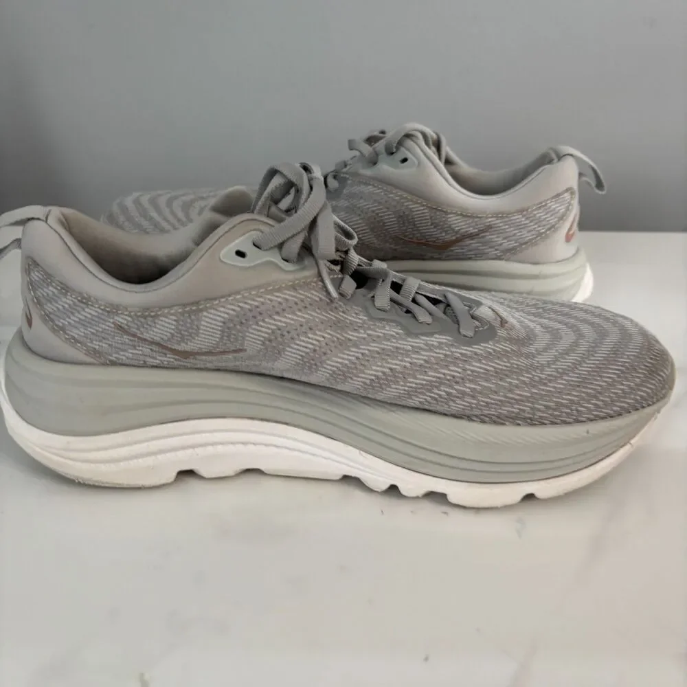HOKA Women Shoes Gaviota 5 Stability Running Walking Sneakers Grey Size 10.5